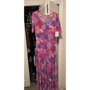 Floral Lularoe Ana maxi dress NWT
